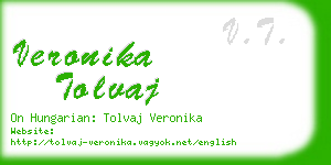 veronika tolvaj business card